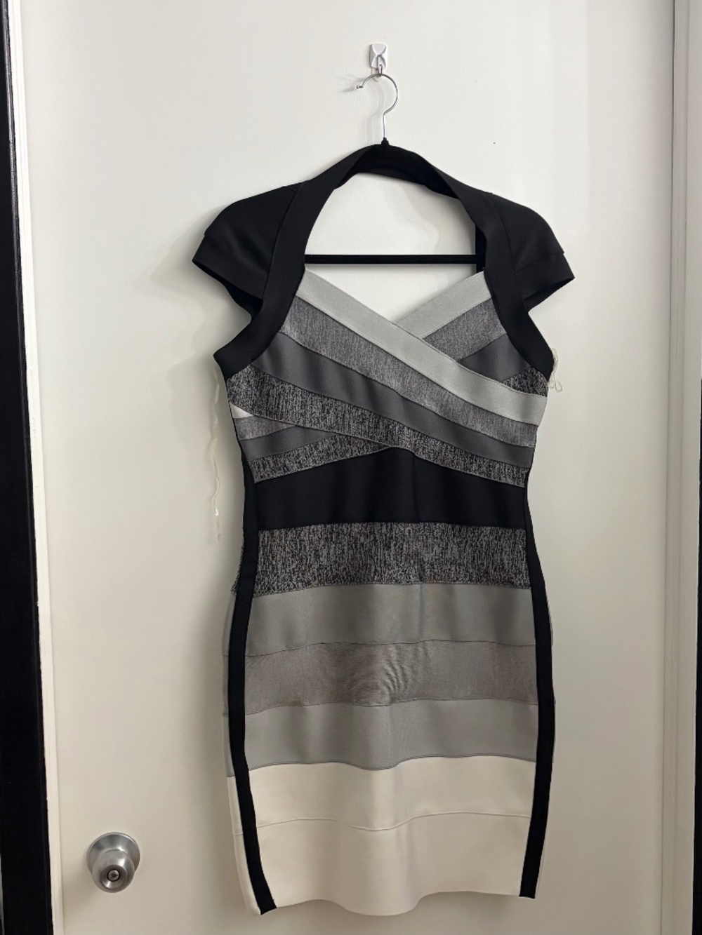Grey Ombré Bandage Dress